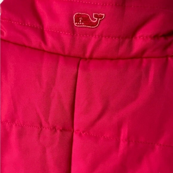 Vineyard Vines Salmon Coral Pink Quilted Vest size Medium - Picture 5 of 6